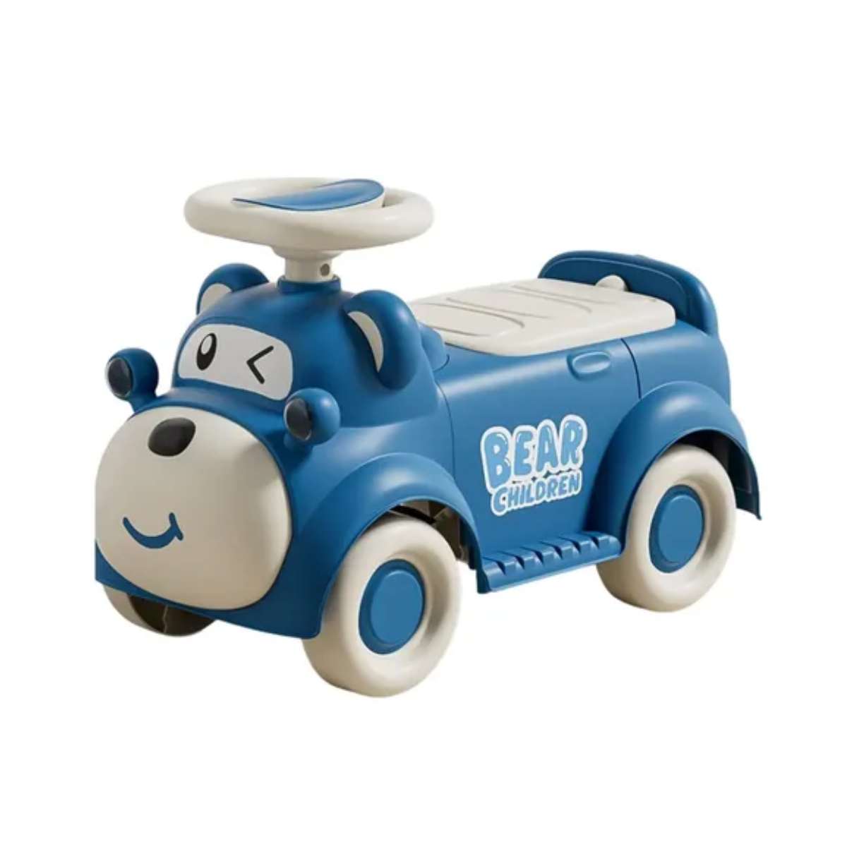 Triciclo Buggy Correpasillos Para Niños Infantil Música Osito Azul