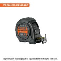 Flexómetro contra impactos con imán 5.5 m, Cinta Negra 25 mm, TRUPER 11745