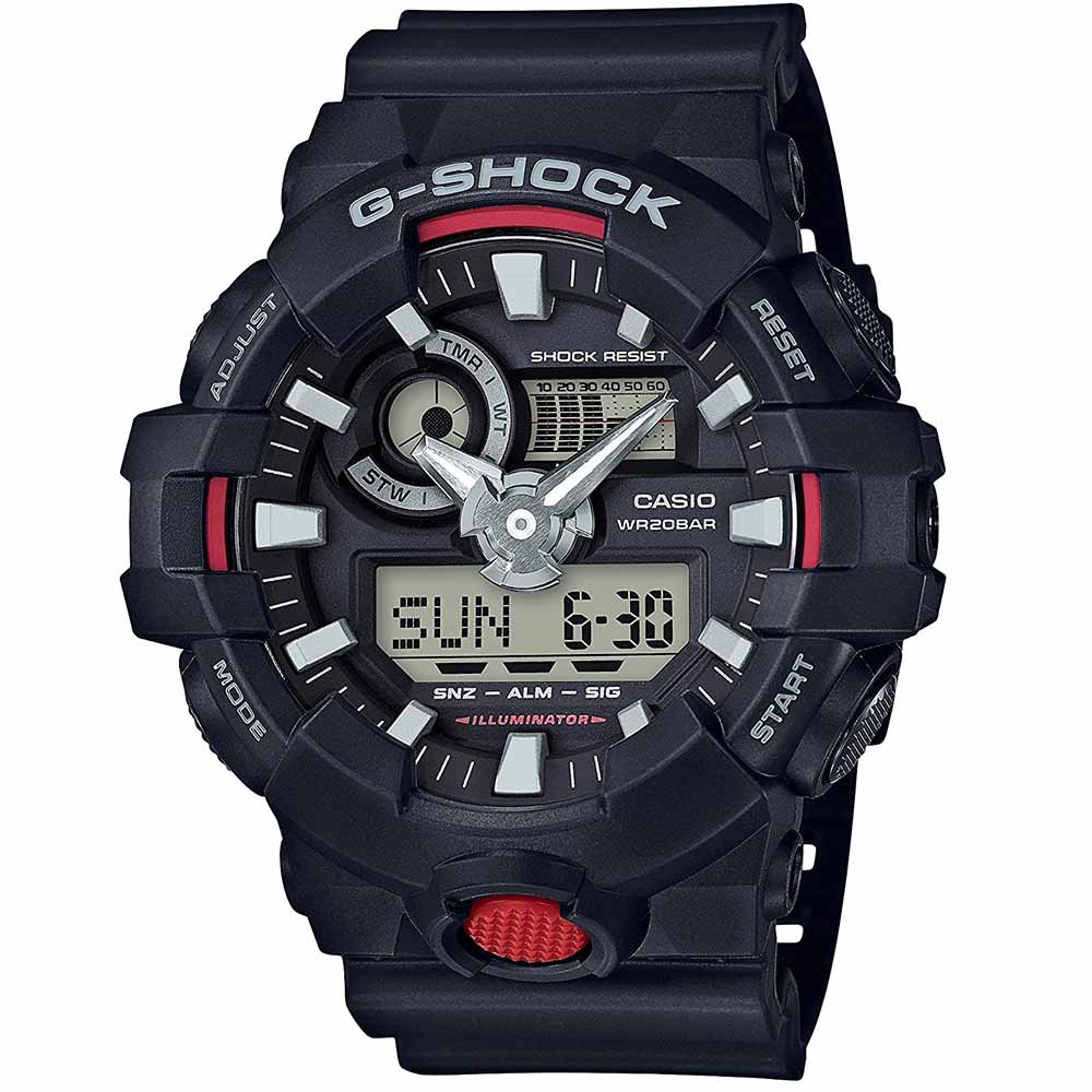 Reloj Casio G-Shock GA700-1A Digital Analógico Resina Negro