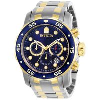 Reloj Invicta Pro Diver 0077 Fecha Cronómetro Acero Inoxidable Dial Azul