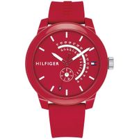 Reloj Tommy Hilfiger Denim 3 1791480 para Hombre Correa de Silicona Rojo