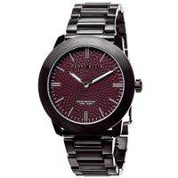 Reloj Perry Ellis Slim Line 42 07005-02 Acero Inoxidable Negro Dial Vino