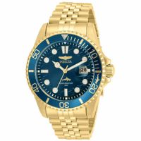 Reloj Invicta Pro Diver 30612 Fecha Acero Inoxidable Dorado Dial Azul