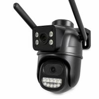 Camara de Seguridad Doble Lente 3K Con Giro 360 PTZ
