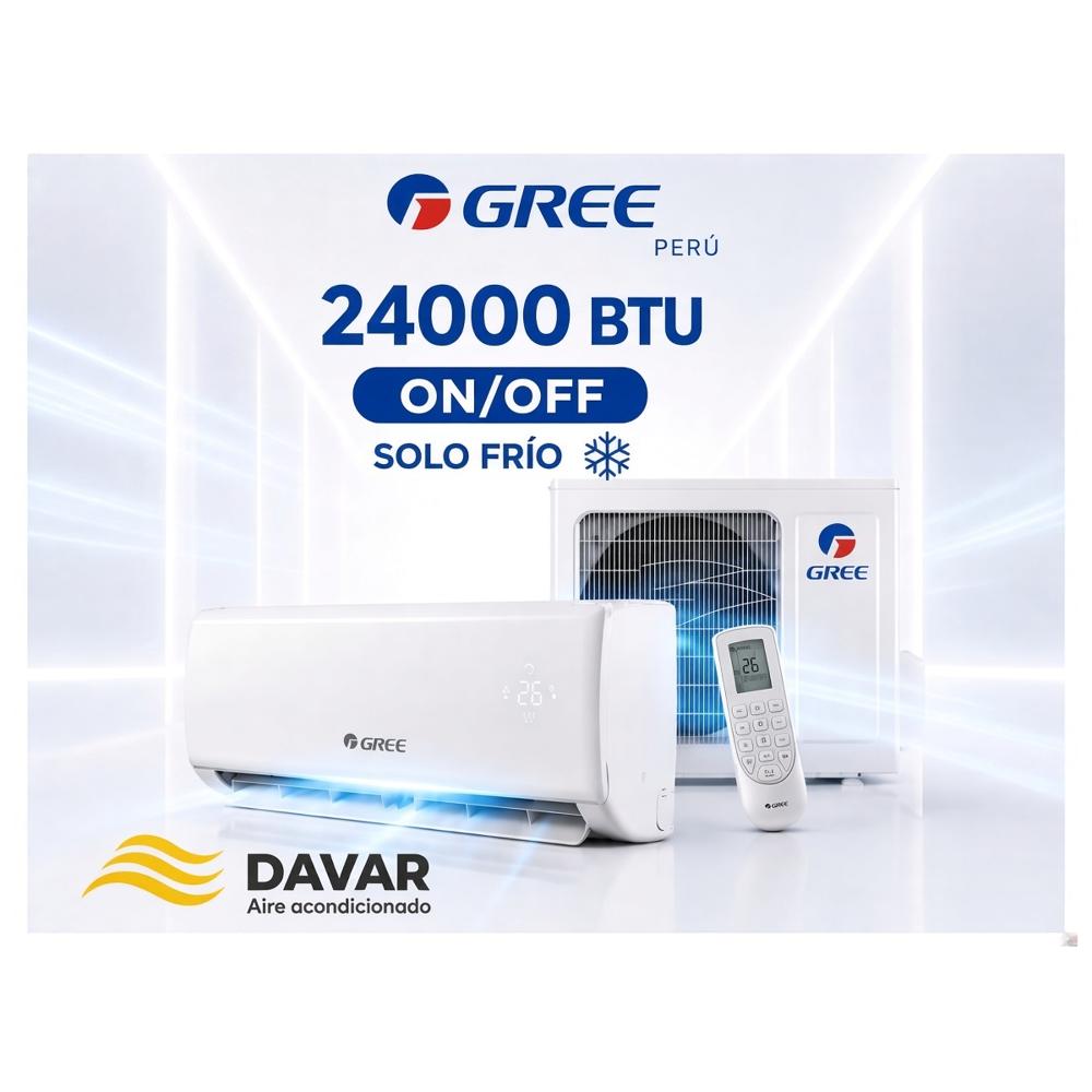 Aire Acondicionado Mini Split 24000 Btu Solo Frio Blanco