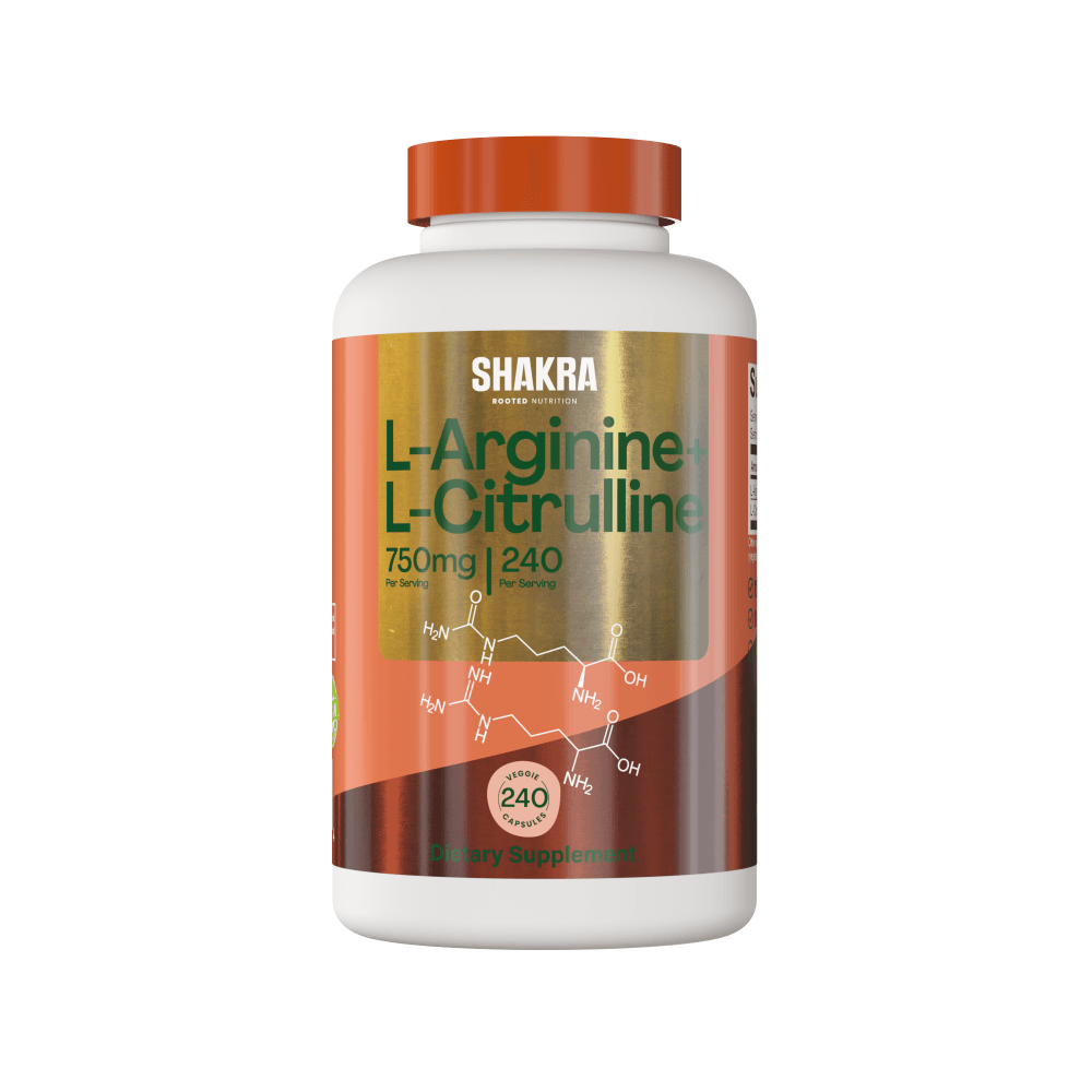 Shakra L-Arginina mas L-Citrulina 750mg 240 Capsulas