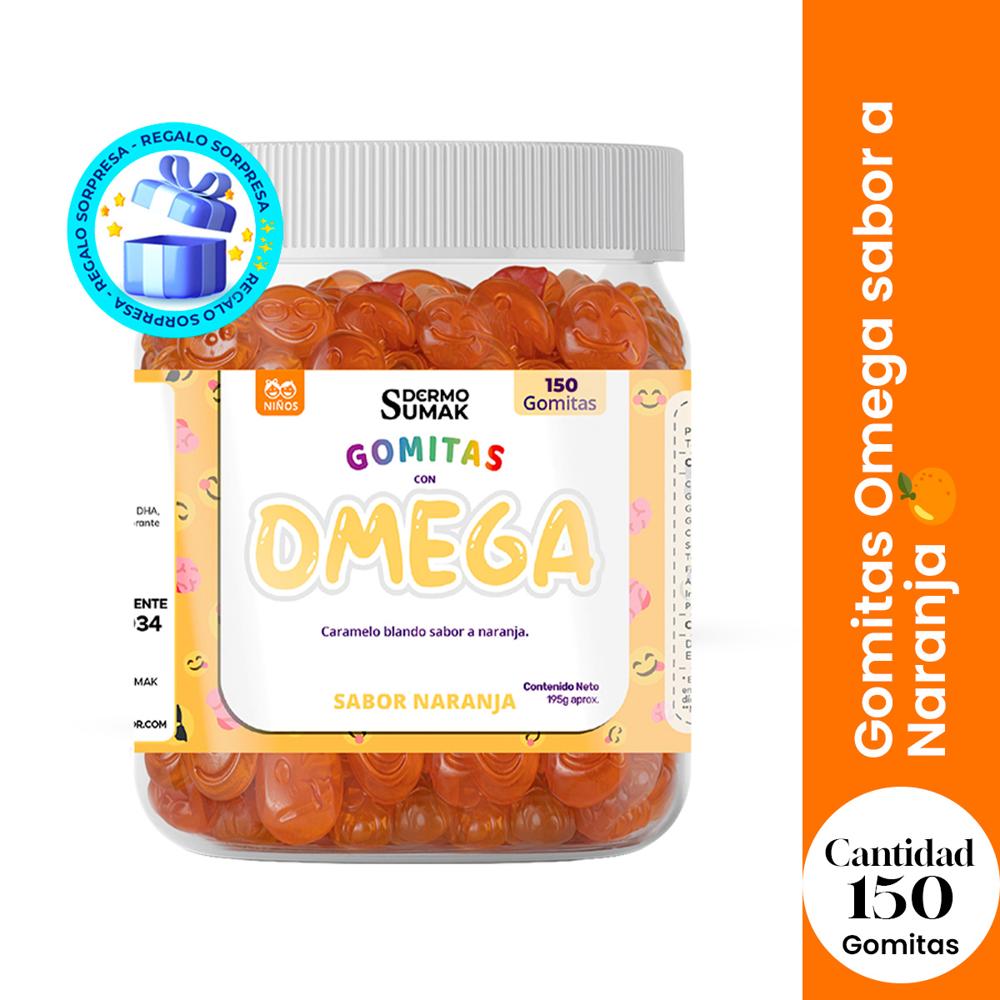 Gomitas Omega Niños 150 Gomitas Dermo Sumak Mas Regalo