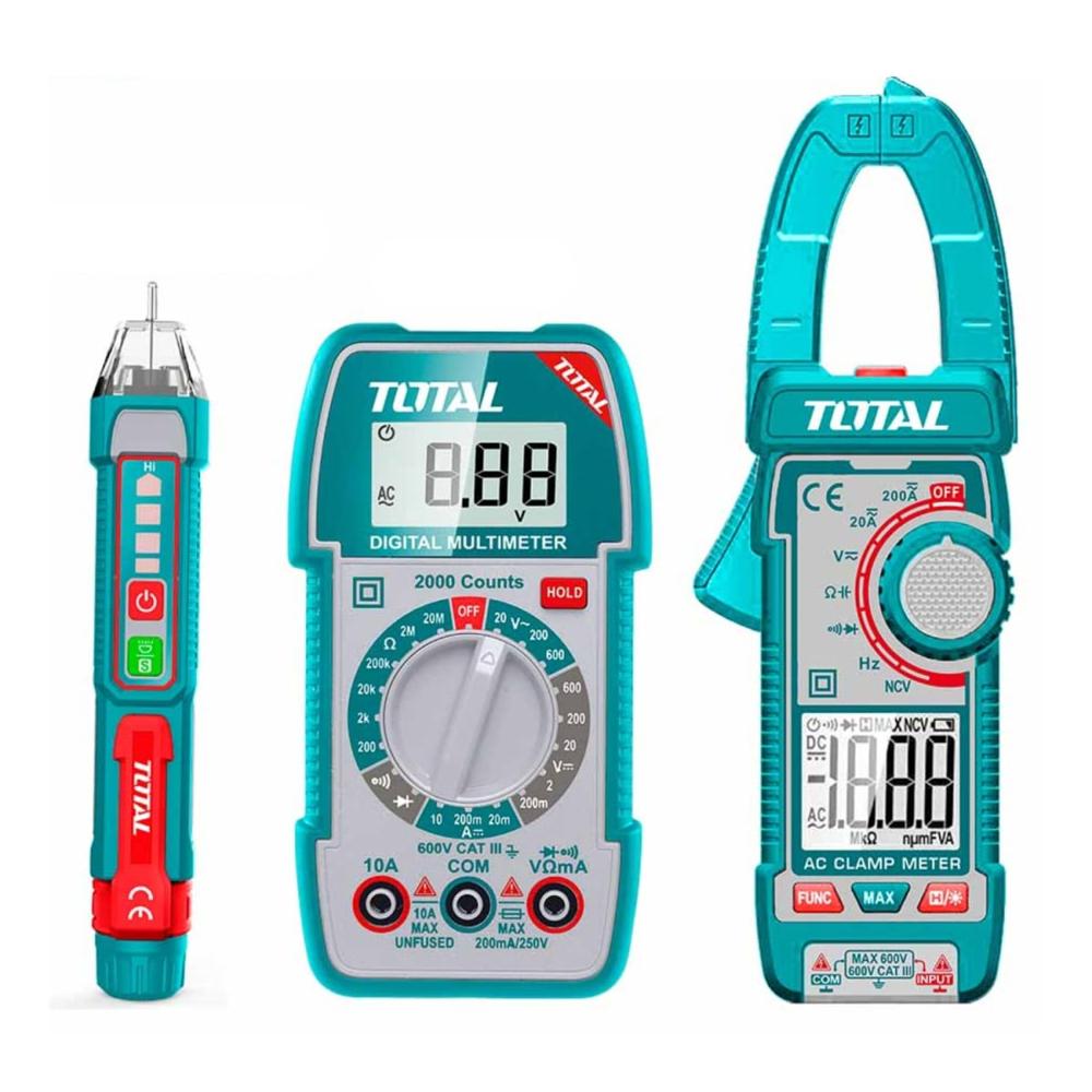Kit de 3 herramientas para electricista Total TOS23068