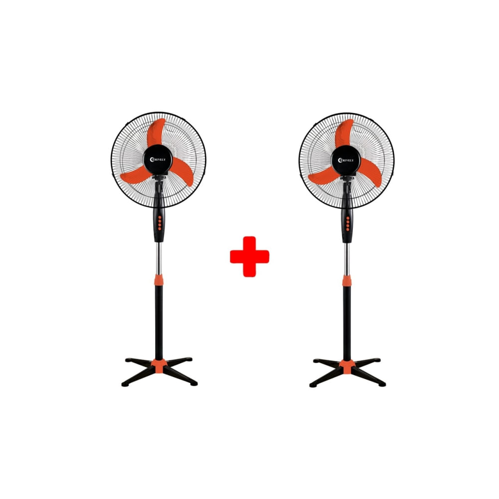 Pack x 2 Ventilador de pie 16 TREVELY VT-1620 -55W