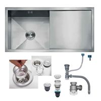 LAVADERO DE COCINA DE LUJO 1 POZA ULS03-10050 ACERO INOXIDABLE