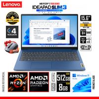 Laptop Lenovo IdeaPad Slim 3 Ryzen 3 7320U 8GB 512GB SSD 15.6 FHD Win 11  Mouse