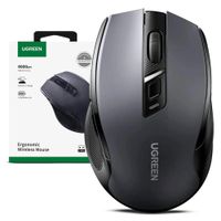 Mouse UGREEN MU006 Inalámbrico 2.4 GHz 4000 DPI Silencioso Negro