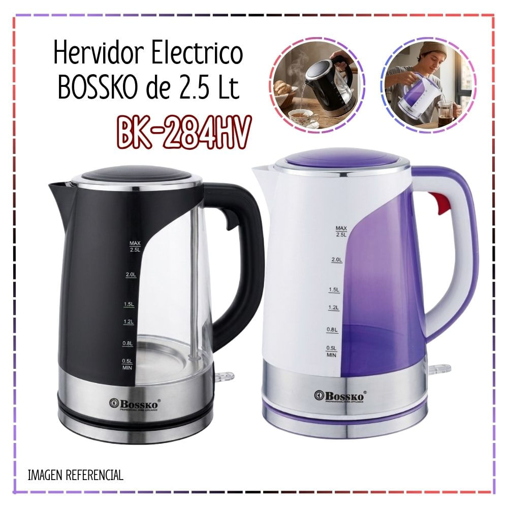 Hervidor Electrico  Bossko BK-284HV