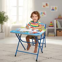 Escritorio Infantil Con Silla Plegable