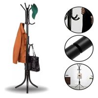 Perchero Organizador Metálico De Diseño Moderno Y Elegante  NEGRO