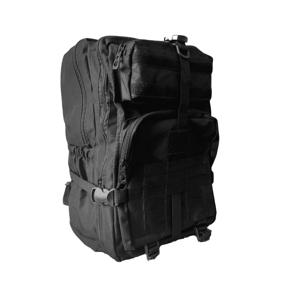 Mochila Táctica Tipo Militar Grande De 45 Litros Camping M1 Negro