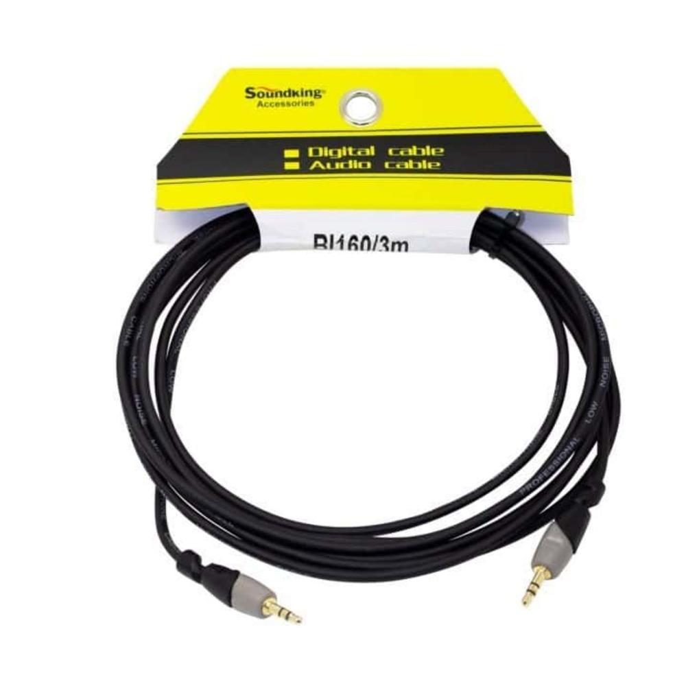 Cable de Audio 3.5mm Stereo Macho a Macho 3 Metros BI160-3M SOUNDKING