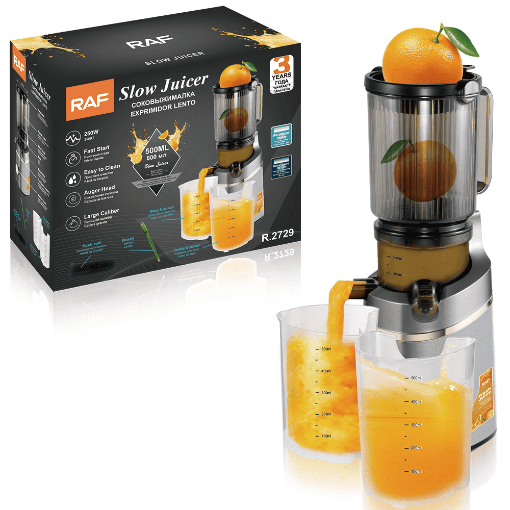 EXTRACTOR PRENSADO EN FRIO 500ML 250W RAF R.2729