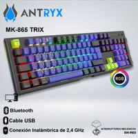 TECLADO GAMER ANTRYX MK-865 TRIX - SW RED