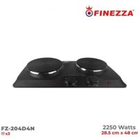 COCINA DE 2 HORNILLAS FINEZZA FZ-204D4N ELÉCTRICA 2250W