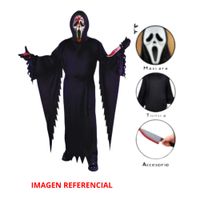 Disfraz Completo Ghost Face Halloween Fiesta Cosplay Talla M