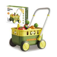 Juguete Carrito de Compras Shopping Car 16 pcs Verde