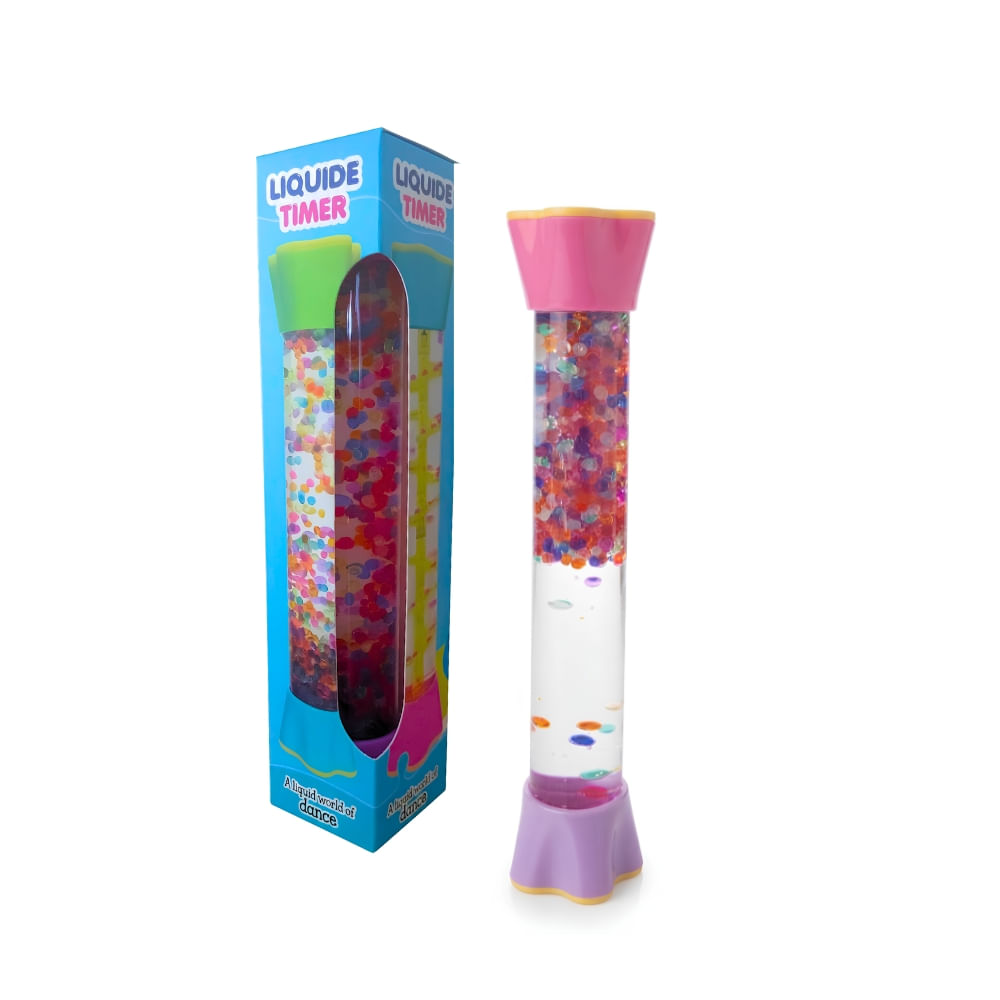 Juguete Botella Sensorial de Calma Liquide Timer de Perlas M