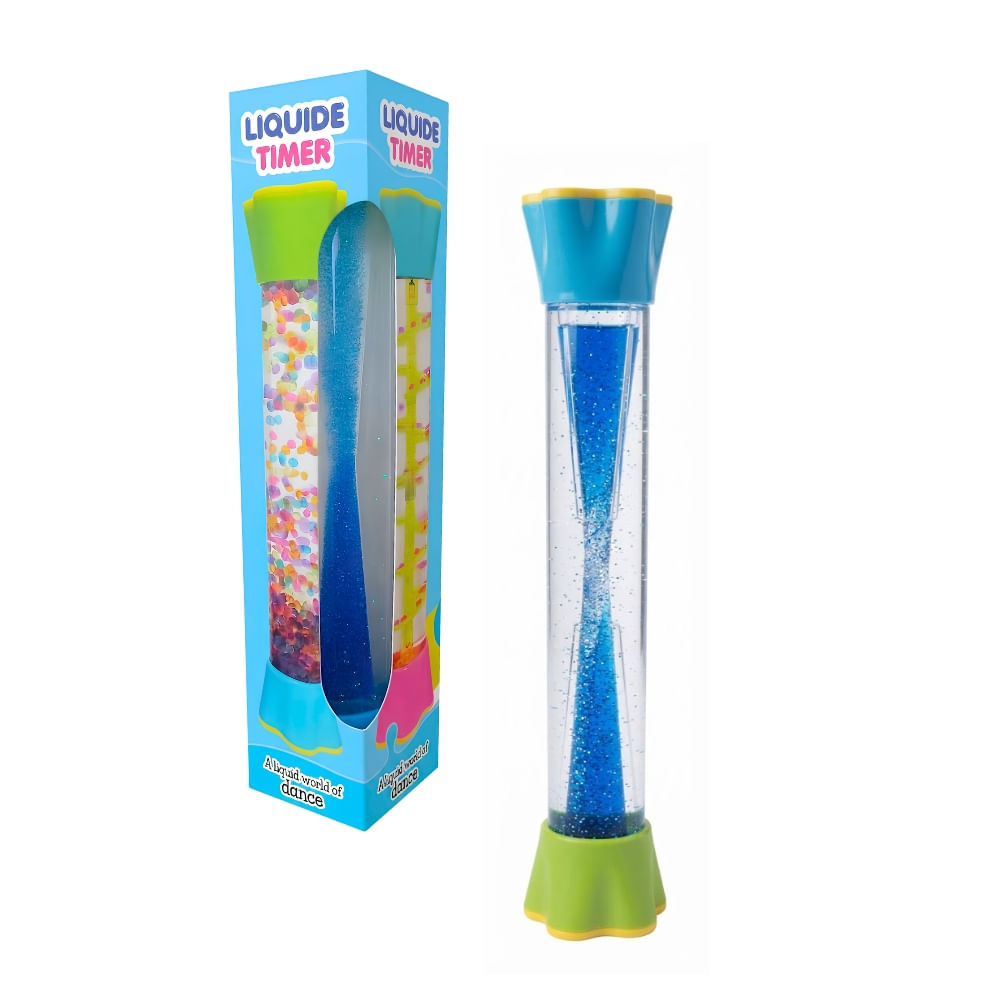 Juguete Botella Sensorial de Calma  Reloj de Arena Azul