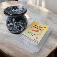 PACK WAX MELTS PERFUMADA MAS HORNITO QUEMADOR NEGRO