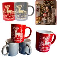 Set de 3 Tazas Navidenas 300ml Sublimadas Disenos al Surtidos