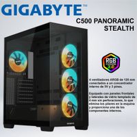 CASE MID TOWER GIGABYTE C500 PANORAMIC  STEALTH ARGB