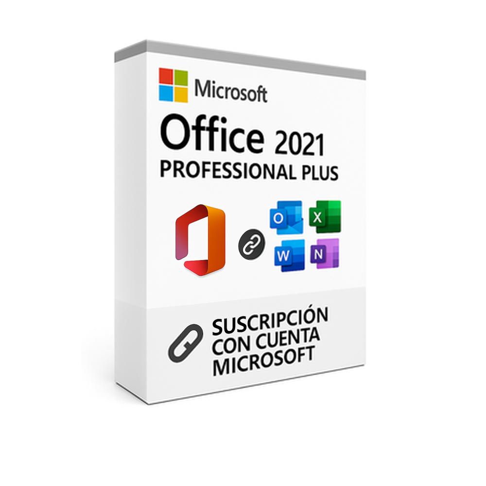 Microsoft Office 2021 Professional Plus  Vincula cuenta Microsoft