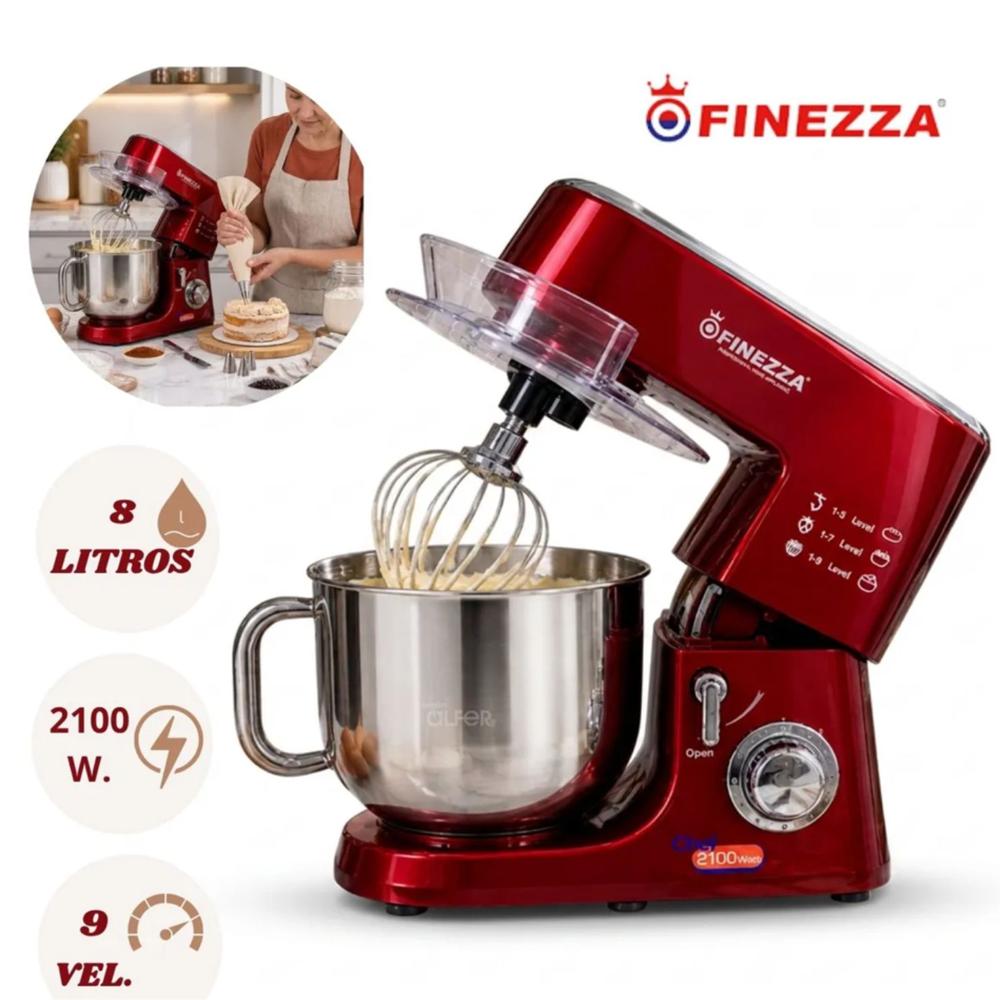 BATIDORA ORBITAL FINEZZA 8 LITROS 2100W 9 VELOCIDADES FZ-6826B