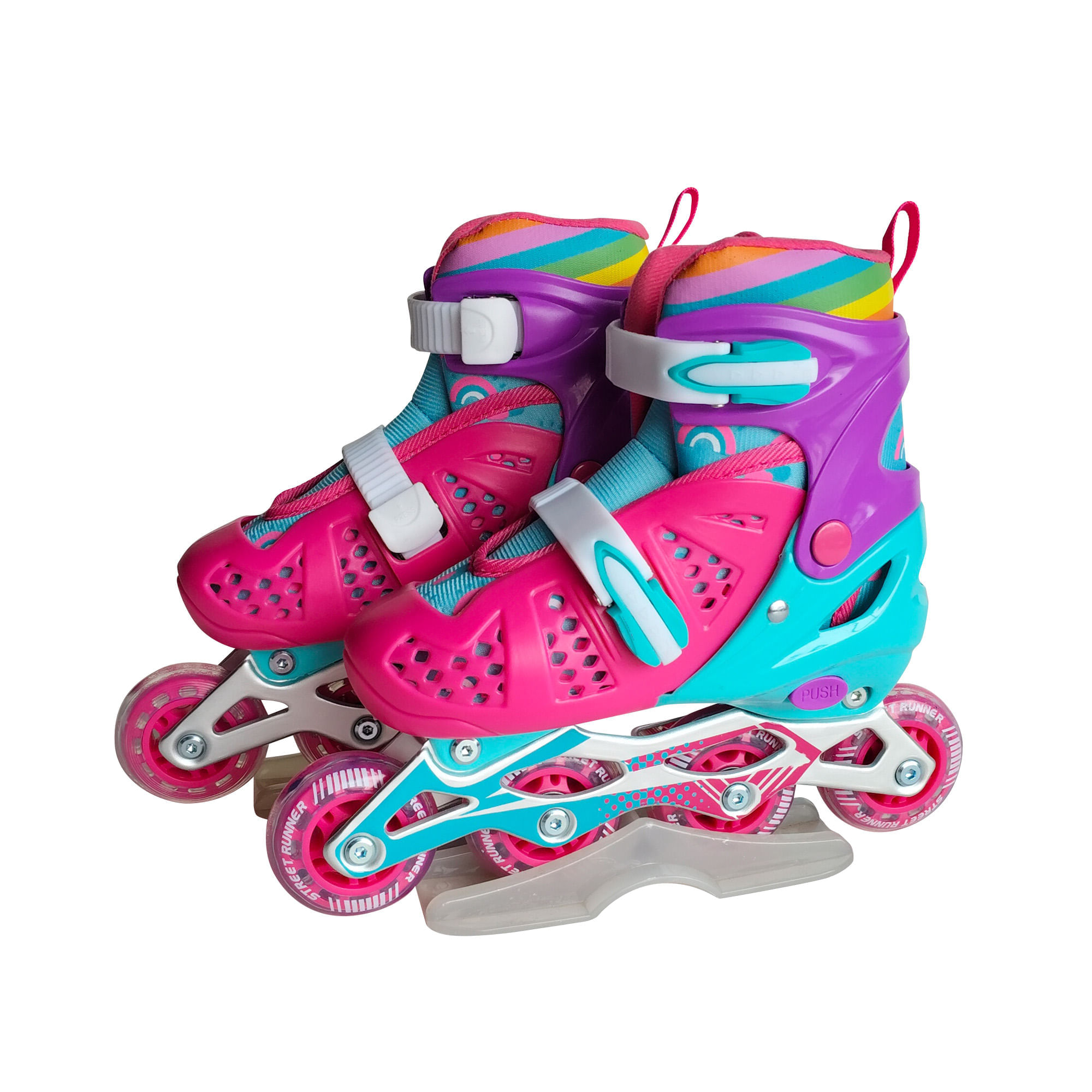 Patines Lineales STREET RUNNER Talla 31-34 Turquesa