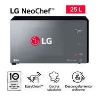 Horno Microondas LG 25L MS2596DIR Negro