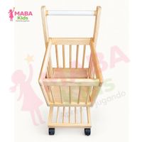 Carrito de Compras Infantil Montessori de Madera