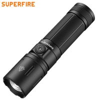 Linterna Táctica LED Recargable 1100lm Zoom USB-C Luz Camping