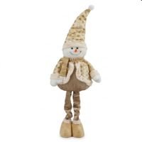 Muñeco De Nieve Telescópico Dorado