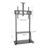 Rack Pedestal para Tv  C1800K  50 hasta 100 pulgadas
