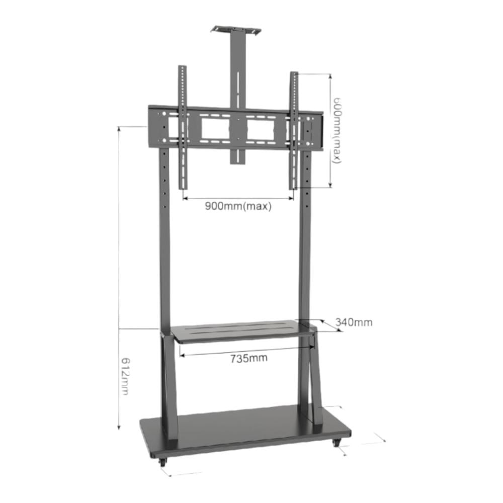 Rack Pedestal para Tv  C1800K  50 hasta 100 pulgadas