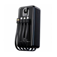 Power Bank Demgel Negro 45 000 mAh DE-2035 Carga Rapida PD25W Negro 4 Cables Integrados