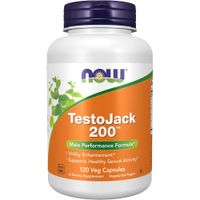 TESTOJACK 200 NOW FOODS 120 CÁPSULAS