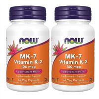 VITAMINA K2 MK-7 NOW FOODS 100 MCG 60 CÁPSULAS | PACK 2