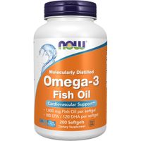 OMEGA-3 NOW FOODS 180 EPA / 120 DHA 200 CÁPSULAS BLANDAS
