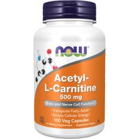 ACETIL L-CARNITINA NOW FOODS 500 MG 100 CÁPSULAS