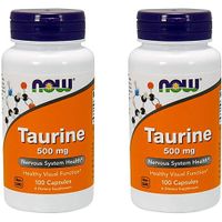 TAURINA NOW FOODS 500 MG 100 CÁPSULAS | PACK 2
