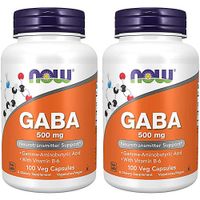 GABA NOW FOODS 500 MG 100 CÁPSULAS | PACK 2