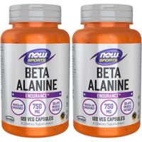 BETA-ALANINA NOW SPORTS 750 MG 120 CÁPSULAS | PACK 2