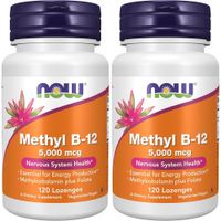 METIL B12 NOW FOODS 5000 MCG 120 PASTILLAS | PACK 2