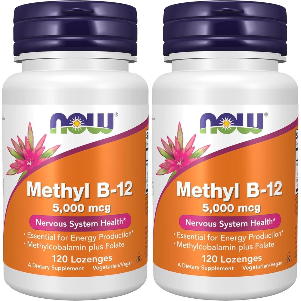 METIL B12 NOW FOODS 5000 MCG 120 PASTILLAS | PACK 2